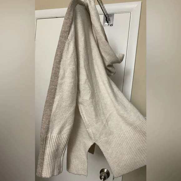 NWT Stitchdrop Womens Racing Stripe Hoodie Sweater XL Venti Latte - Picture 7 of 9